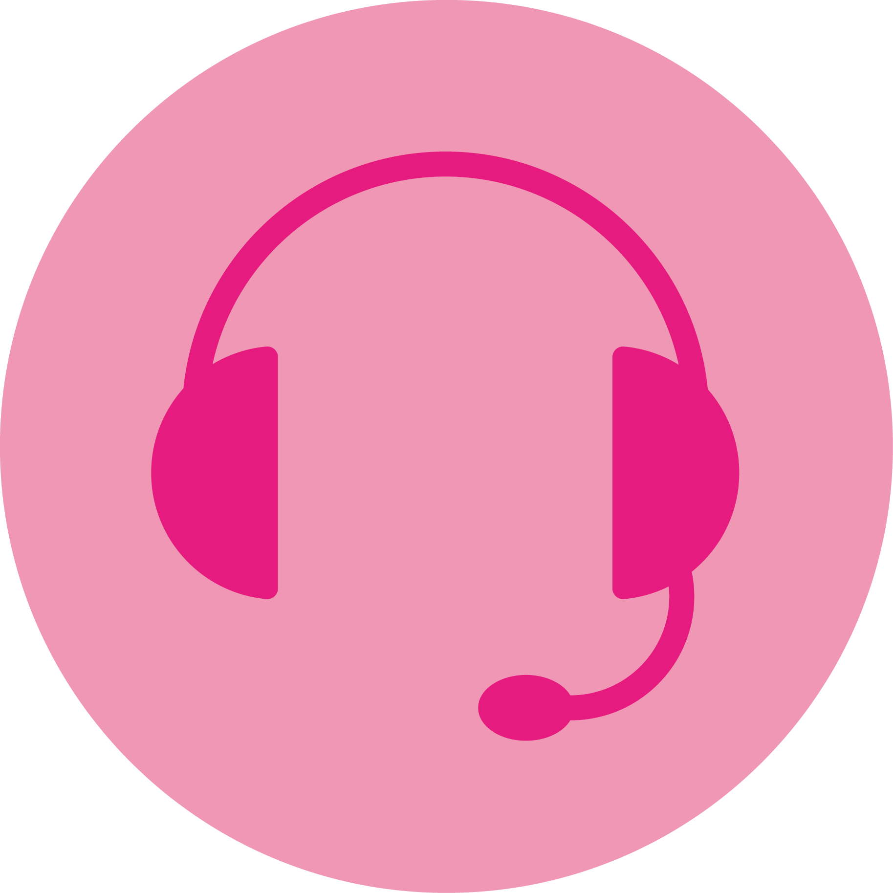 CASQUE TELEPHONIQUE - ROSE
